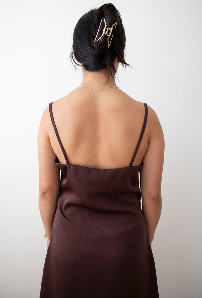 
            
                Load image into Gallery viewer, Dark Chocolate Slip Dress
            
        