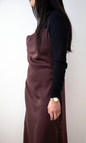 
            
                Load image into Gallery viewer, Dark Chocolate Slip Dress
            
        
