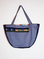 Large Bag: Gray & Blue