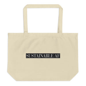 Sustainable AF Large organic tote bag