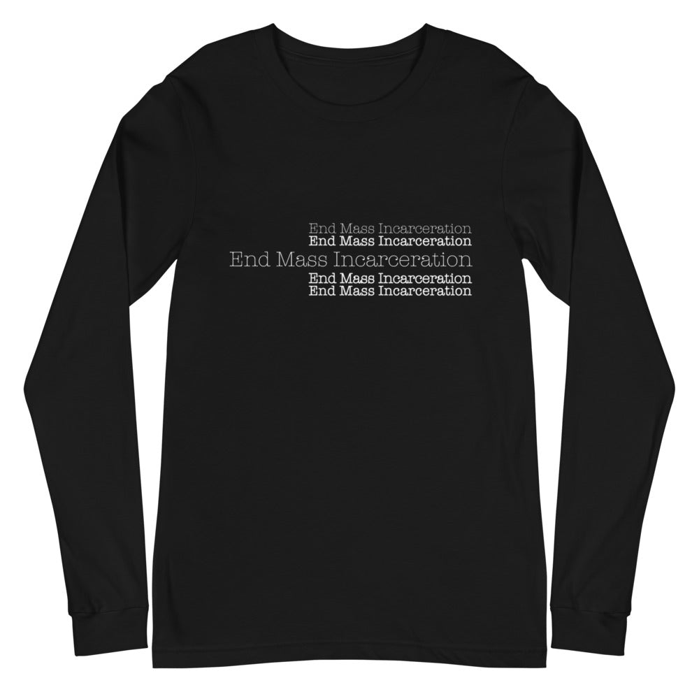 
            
                Load image into Gallery viewer, End Mass Incarceration Unisex Long Sleeve Tee
            
        
