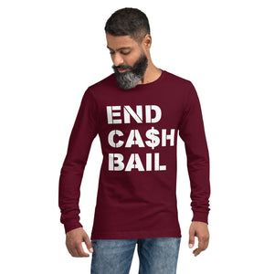 
            
                Load image into Gallery viewer, End Cash Bail Unisex Long Sleeve Tee
            
        