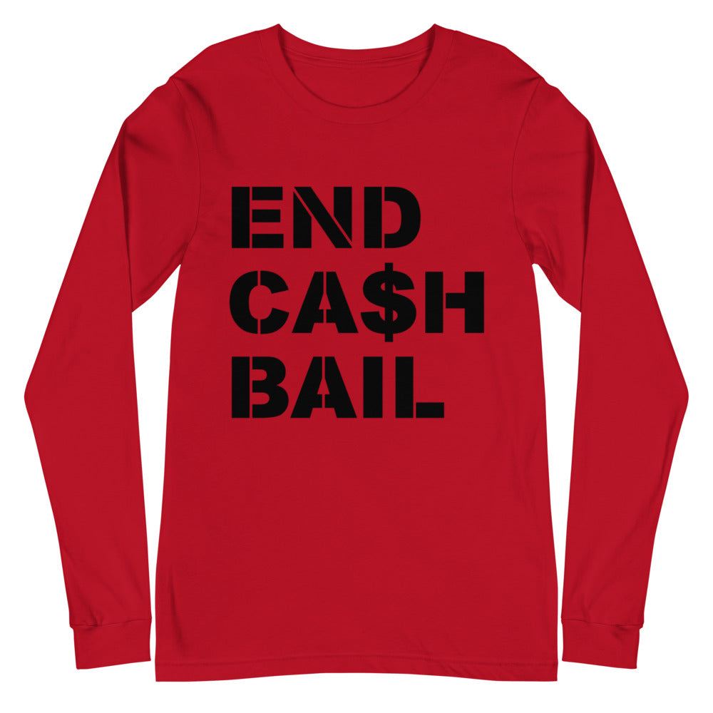 
            
                Load image into Gallery viewer, End Cash Bail Unisex Long Sleeve Tee
            
        