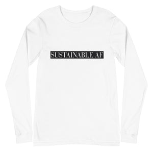 
            
                Load image into Gallery viewer, Sustainable AF Unisex Long Sleeve Tee
            
        